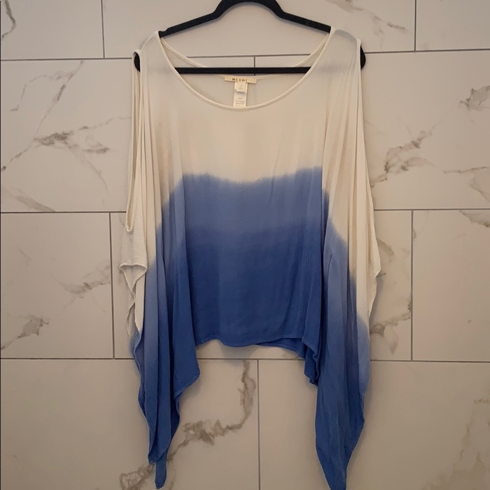 Hippie vibes tie tide wide armed top